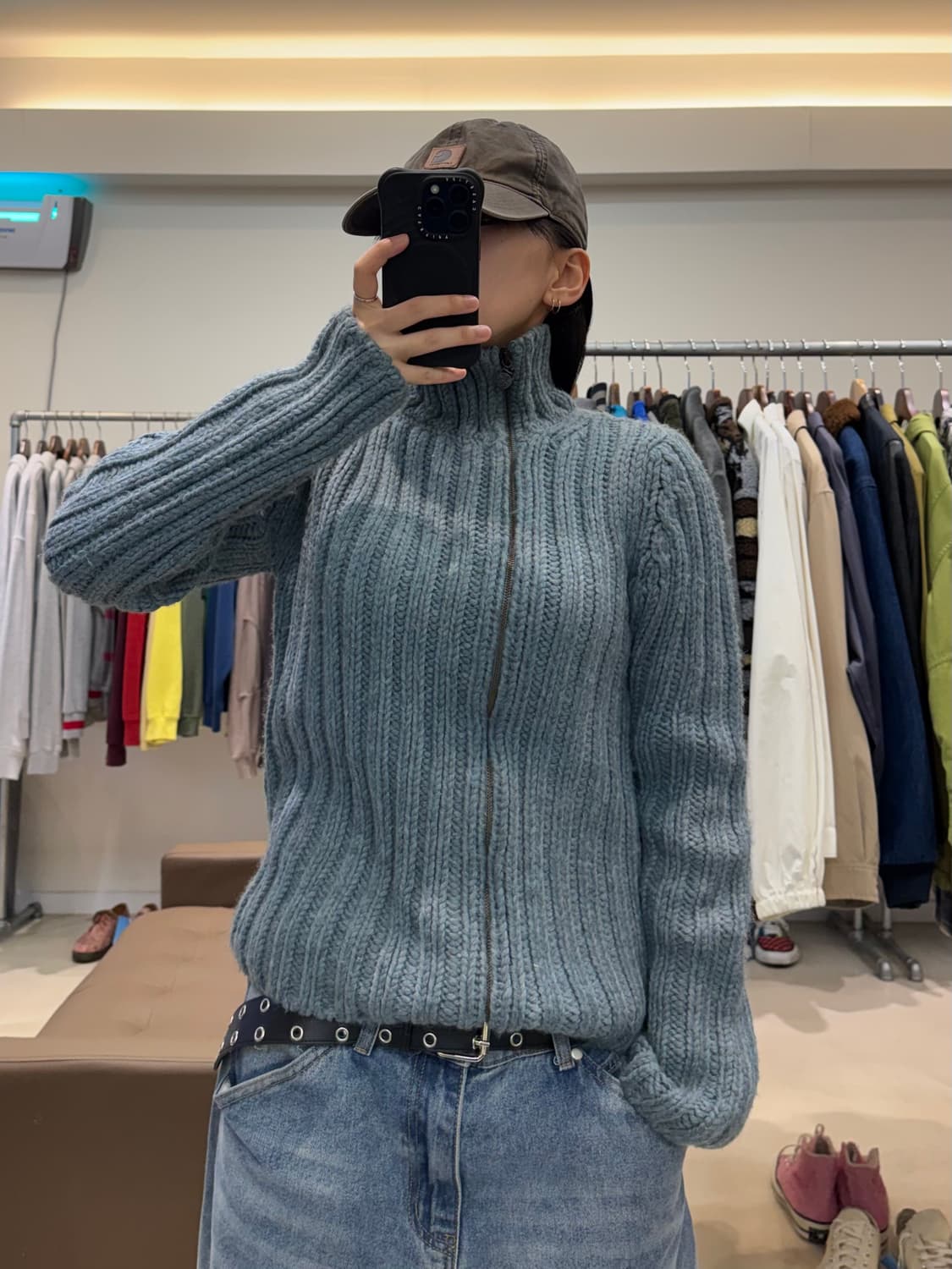 디젤 케이블 니트 집업 상품이미지6