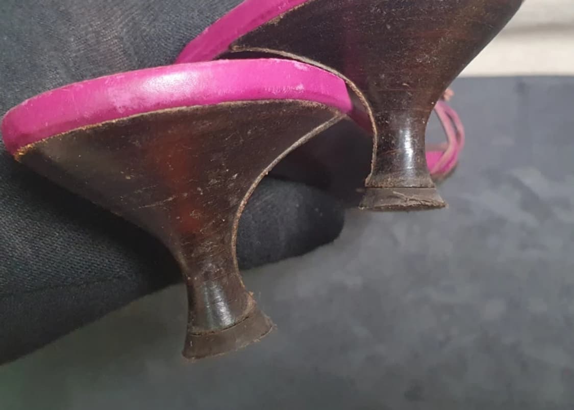 Ferragamo 페라가모 뮬 샌들 버건디 핑크 7 상품이미지6