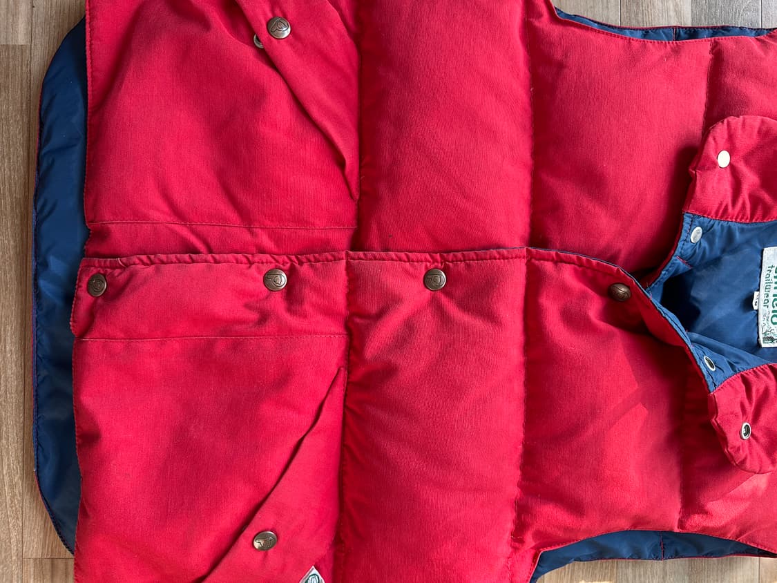 80s 팬필드 다운 푸퍼 베스트 made in usa 상품이미지4