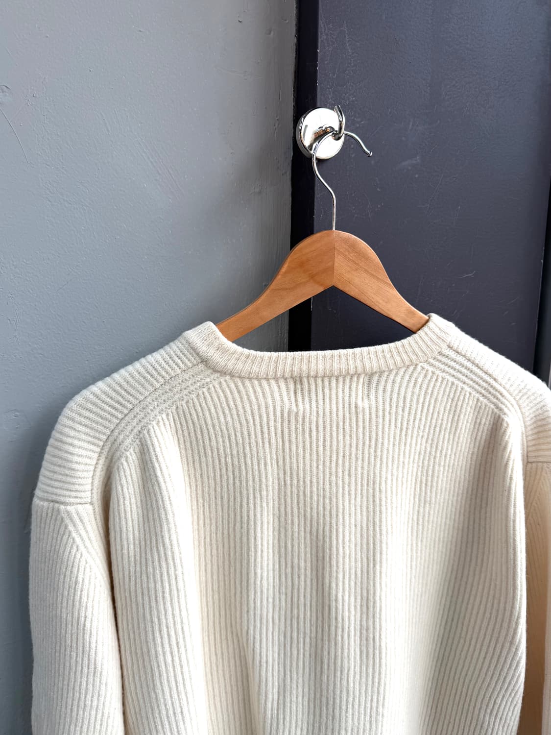 46/ 솔리드옴므 21FW 퓨어울 골지 니트 상품이미지6