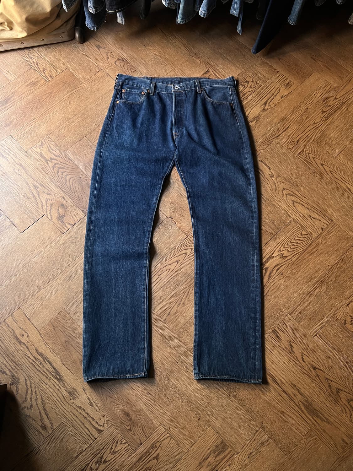 [38]리바이스 501 스트레이트핏 진청 데님 팬츠 상품이미지2