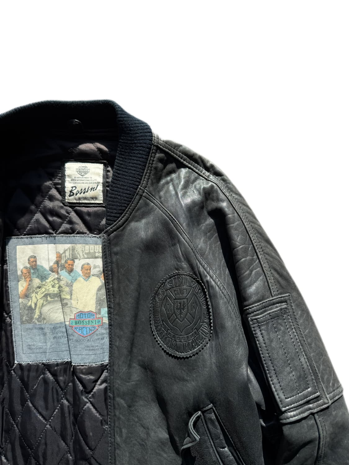 90s 보시니 램스킨 ma-1 자켓 S(L) 상품이미지4