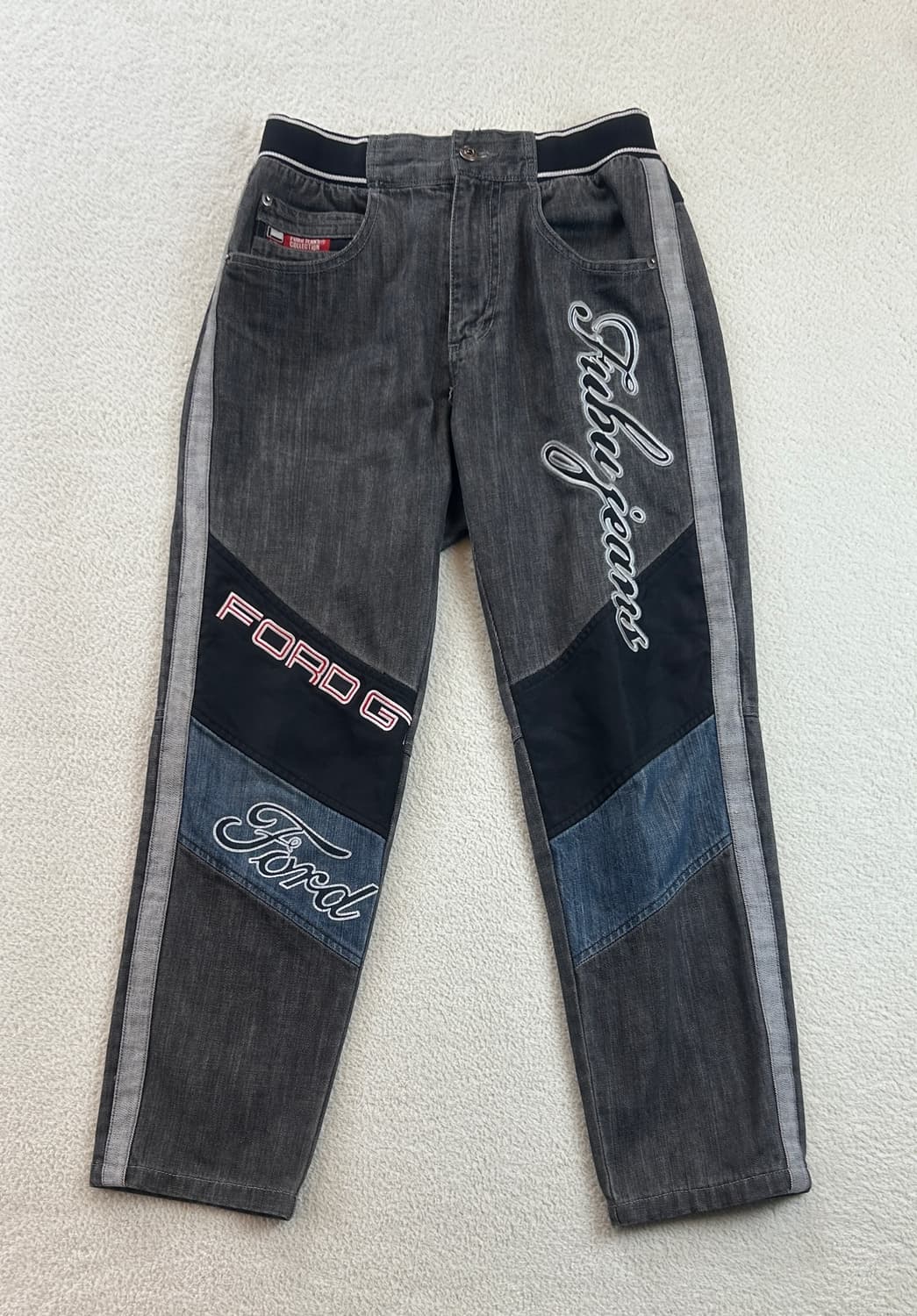 푸부 fubu 프린팅 데님팬츠 상품이미지1