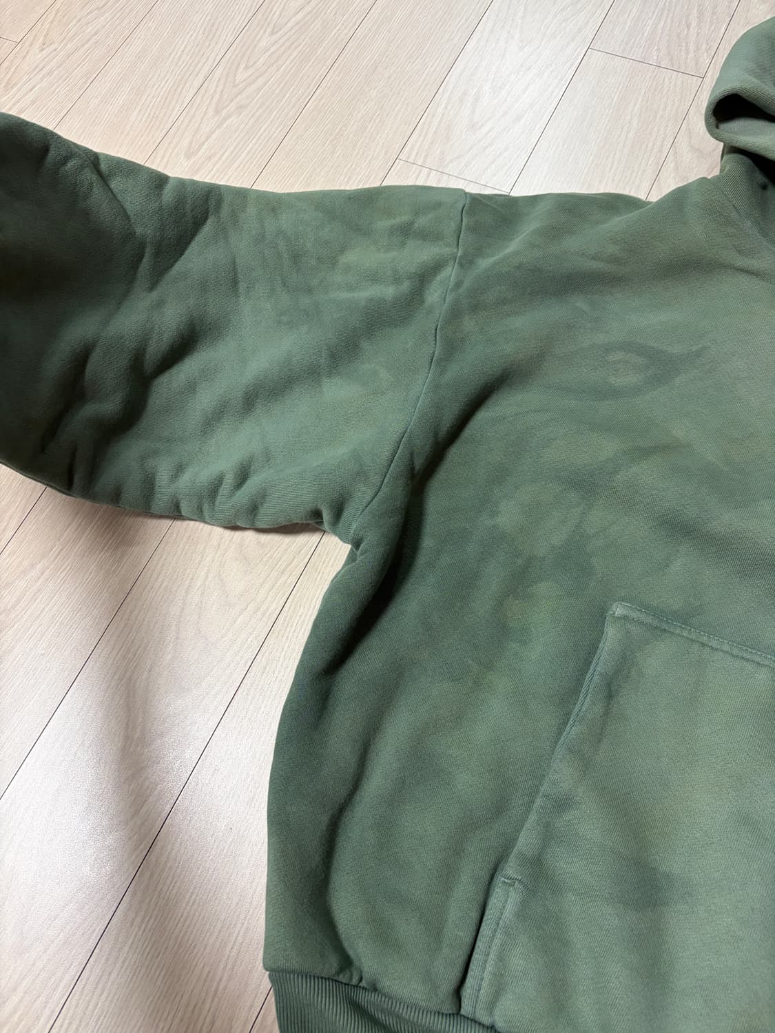 칸예 대선후드 카키 (염색) m 상품이미지3