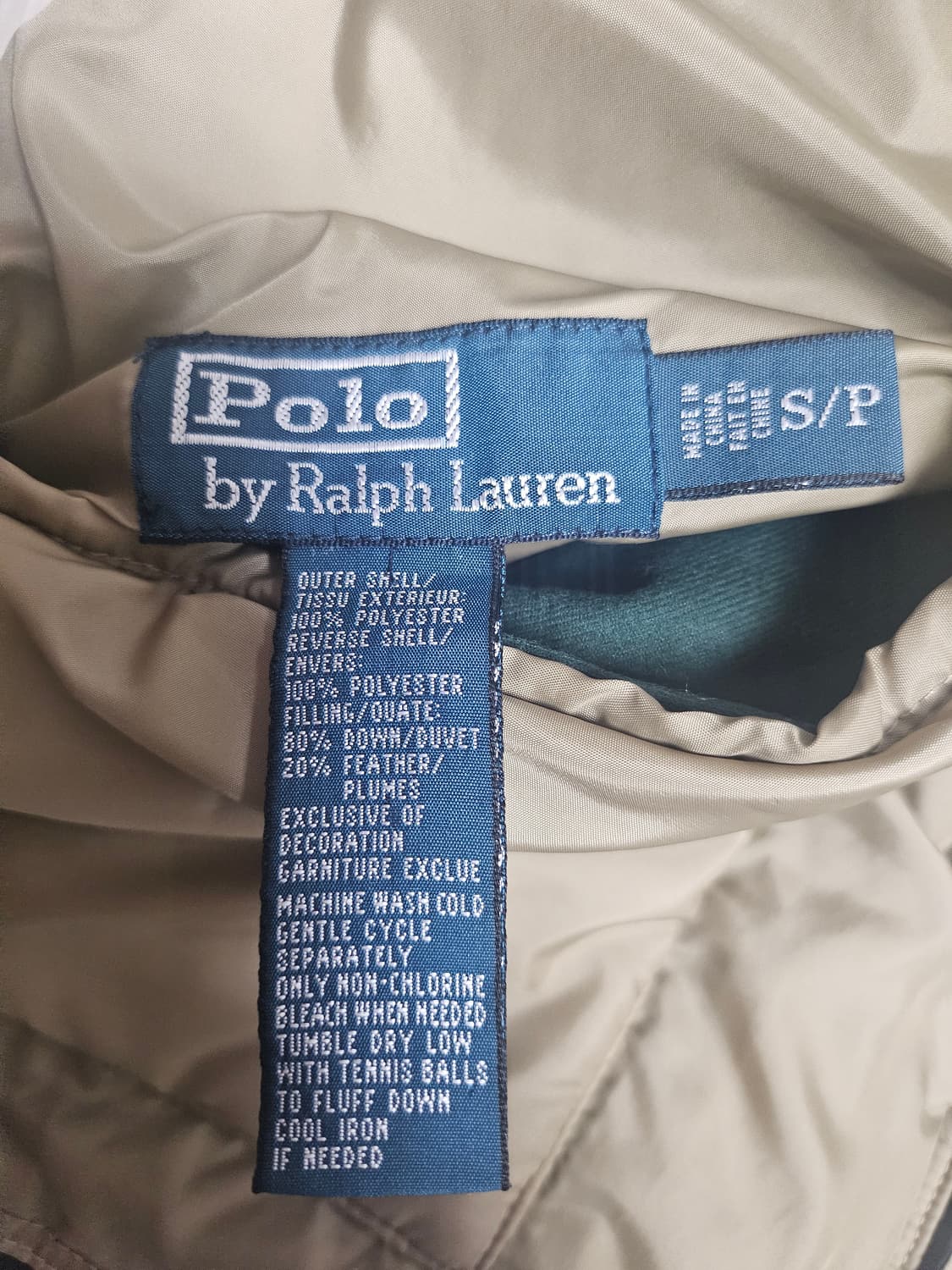 폴로 랄프로렌 리버시블 다운패딩 조끼S 상품이미지6