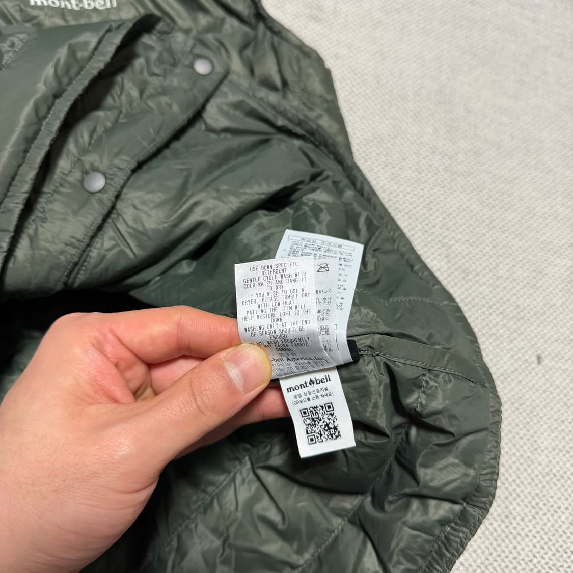 몽벨 EX800 수페리어 경량 패딩조끼 상품이미지6