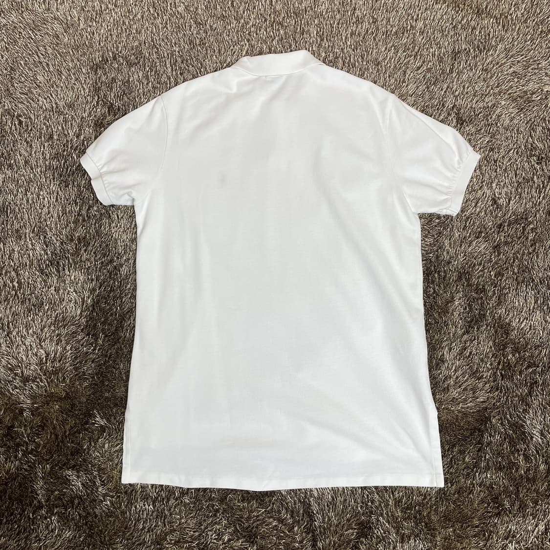 폴로 랄프로렌  화이트 커스텀핏 반팔 카라티 L 상품이미지4
