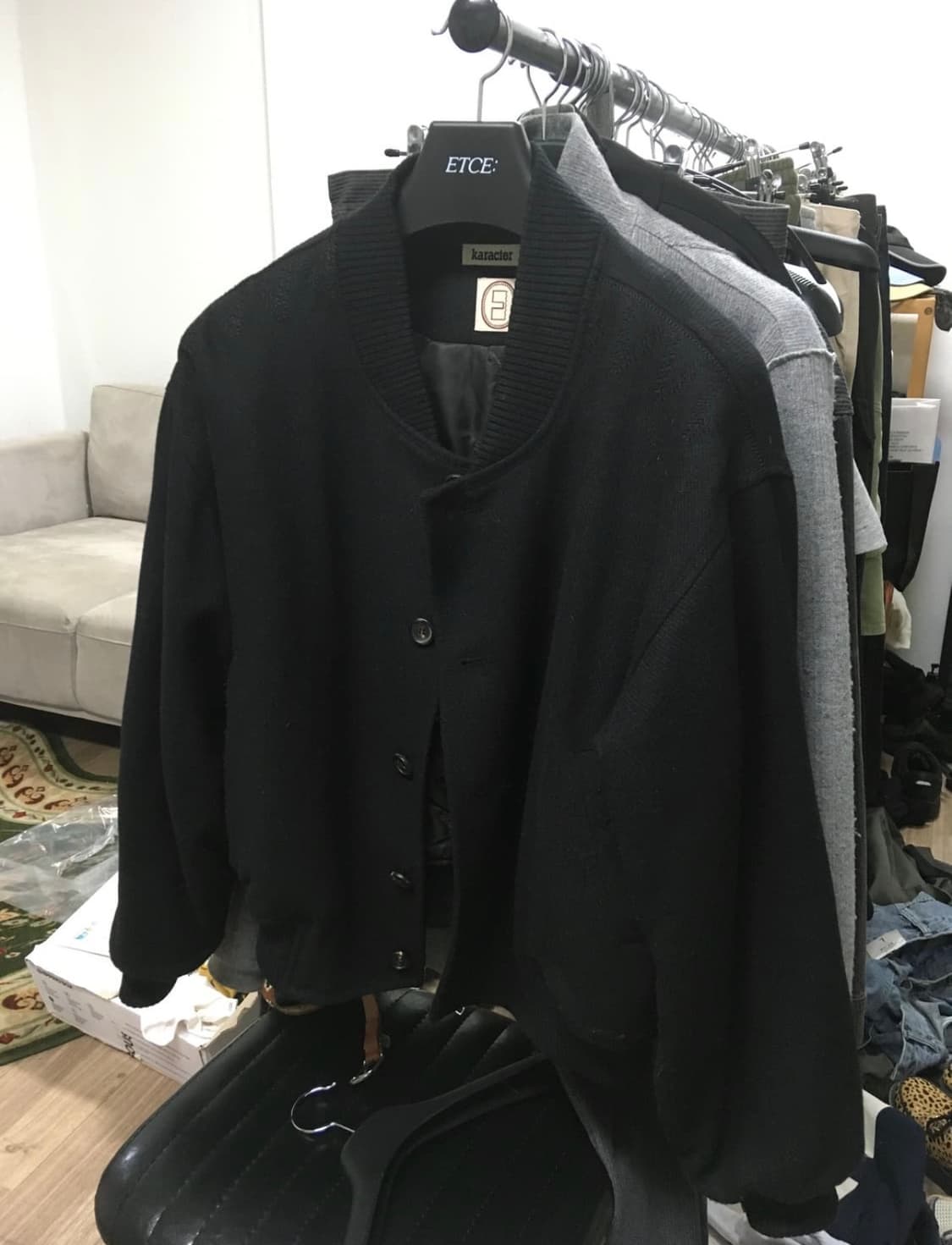 카락터 울 블루종 자켓 01 사이즈 상품이미지2