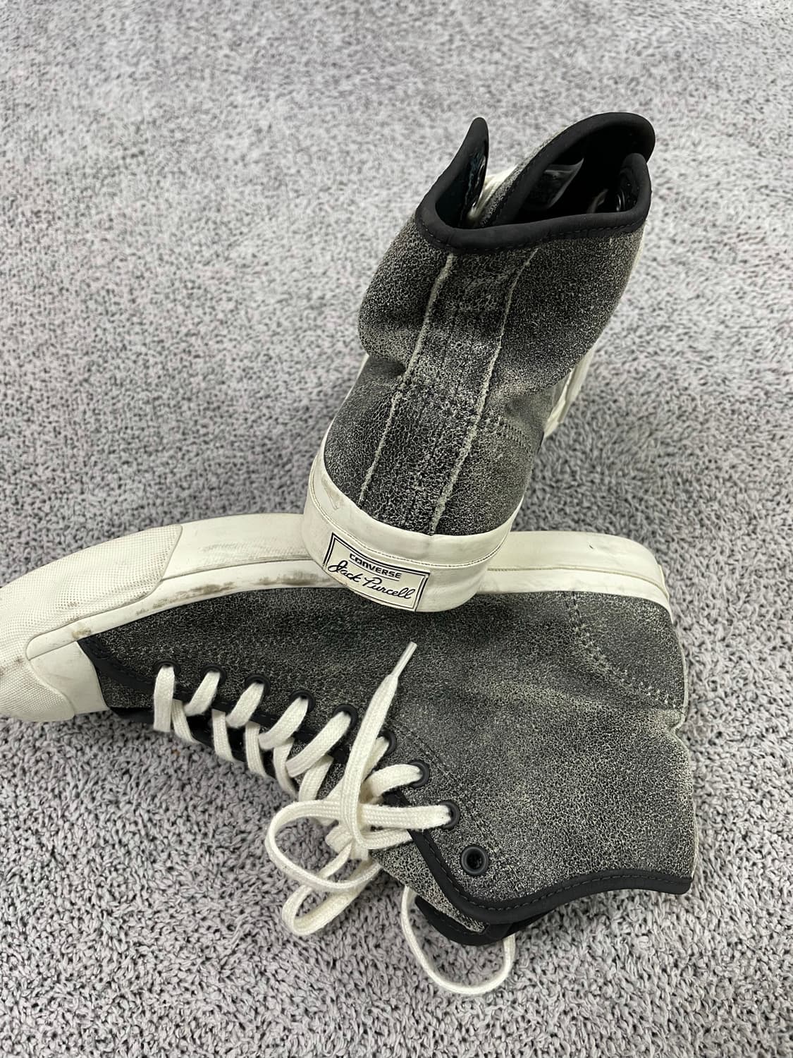 (30% OFF) 컨버스 잭퍼셀 크랙 레더 하이 상품이미지4