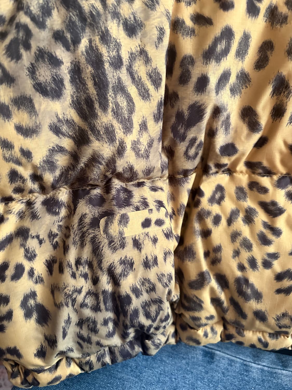 노스페이스 화이트 라벨 노벨티 눕시 다운 자켓 프린트 골드 상품이미지2