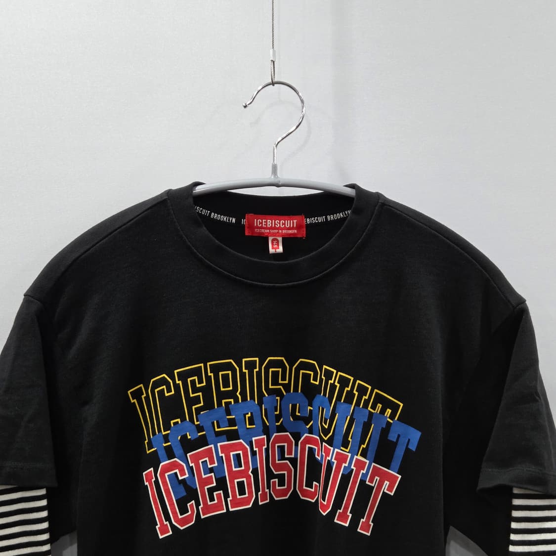 아이스비스킷 키즈 레이어드 스트라이프 롱슬리브 145  상품이미지2