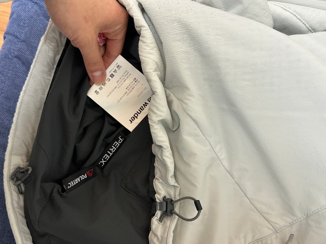 앤드원더 퍼텍스 알파 에어 후디 라이트 그레이 상품이미지7