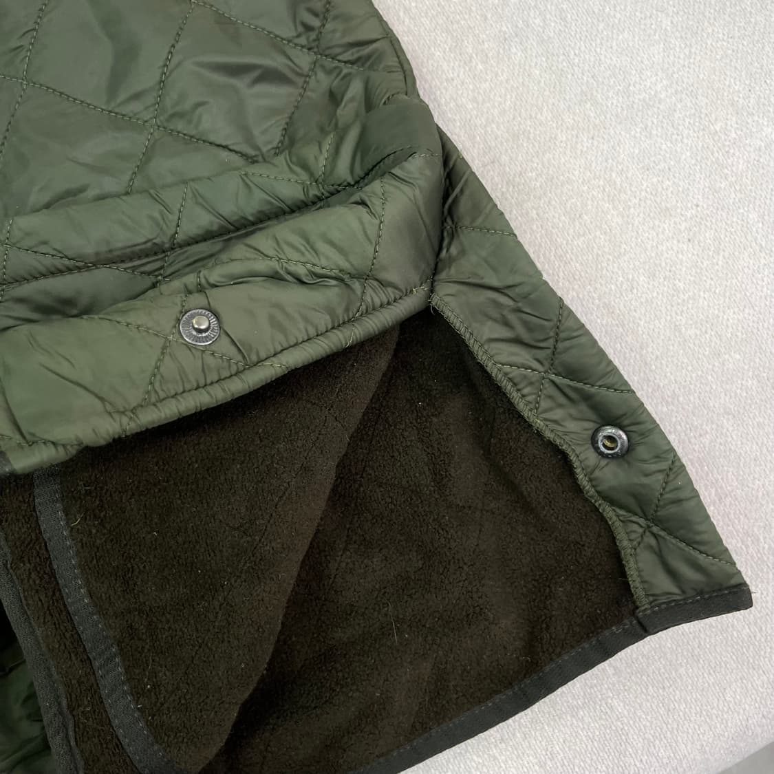 105 바버인터네셔널 90s 카키 퀄팅 자켓 상품이미지5