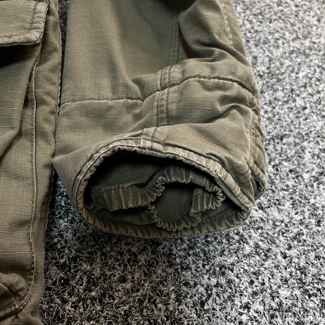 데님앤서플라이 랄프로렌 후드 야상 점퍼 카키 s 상품이미지5