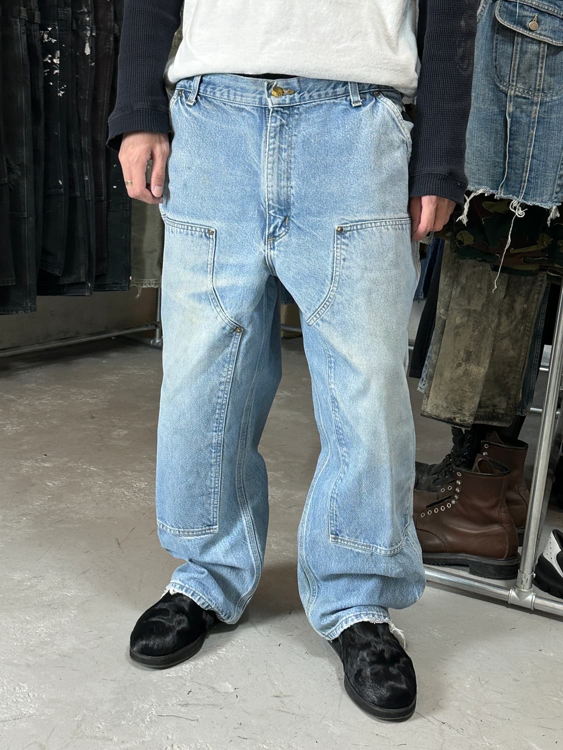 OG 칼하트 데님 더블니 칼하트 B73 썩블니 상품이미지2