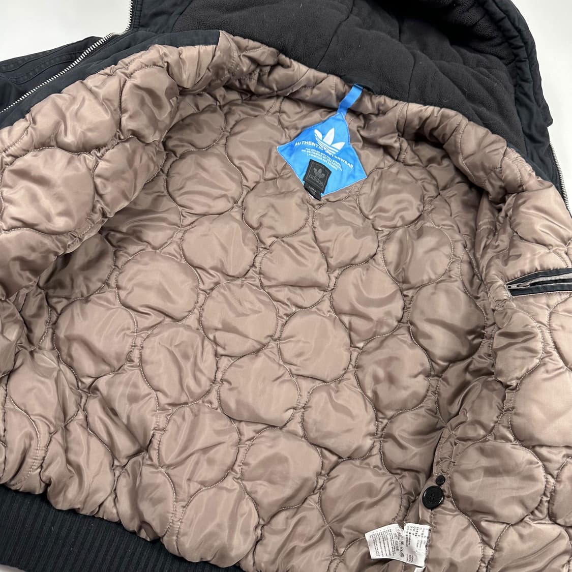 아디다스 구형 누빔 후디 숏점퍼 M 상품이미지4