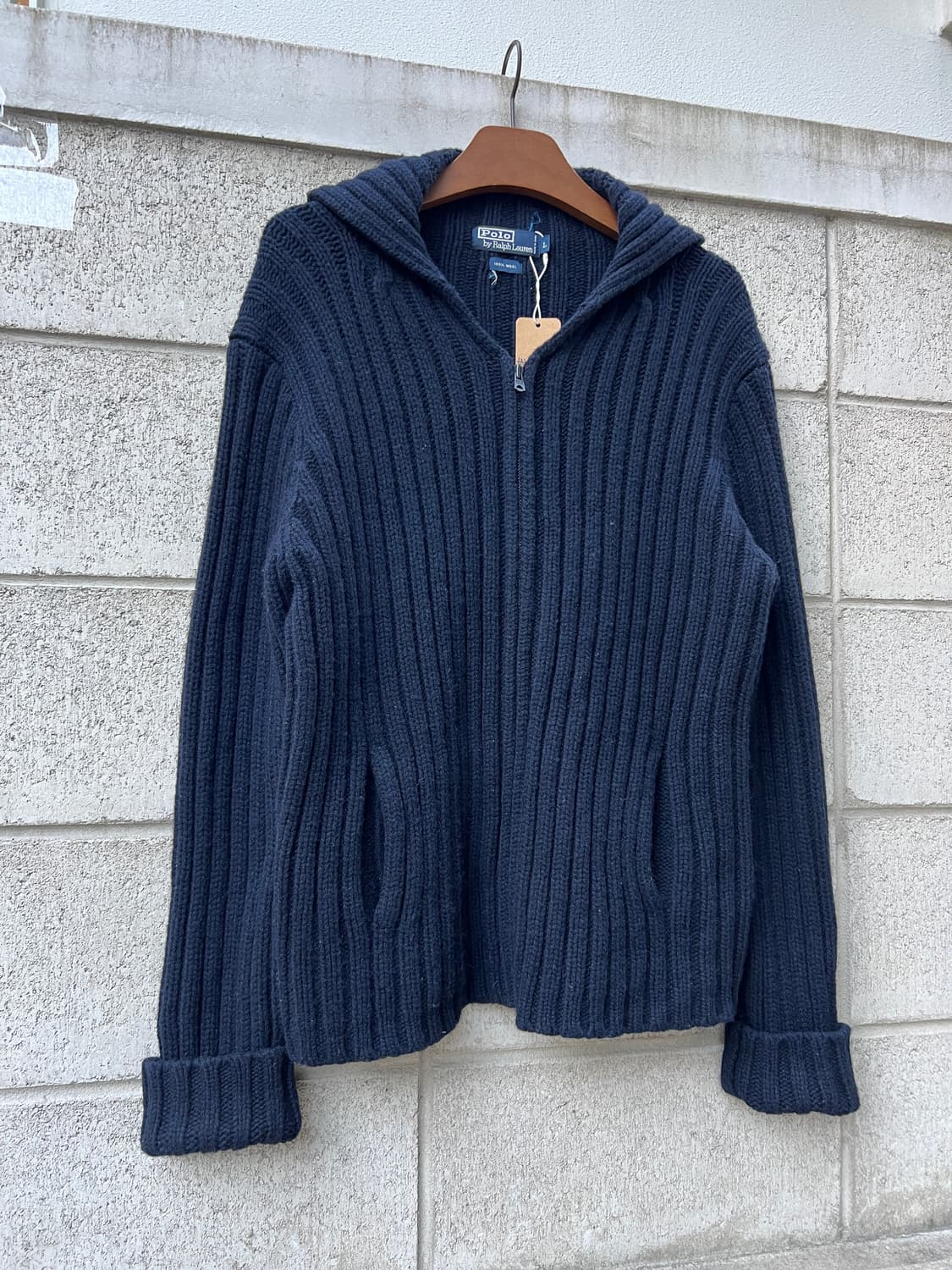 1990/00s POLO RALPH LAUREN 폴로니트집업가디건 상품이미지4