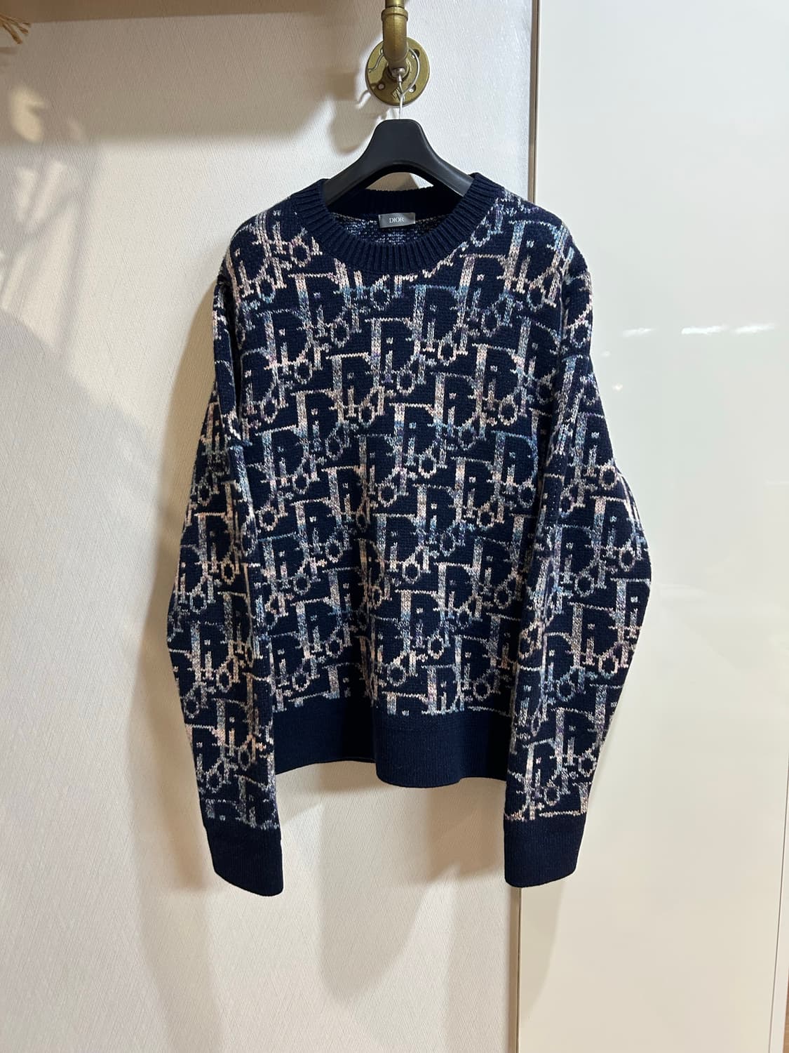 [새상품급,L] 디올 오블리크 자카드 니트 스웨터 상품이미지1