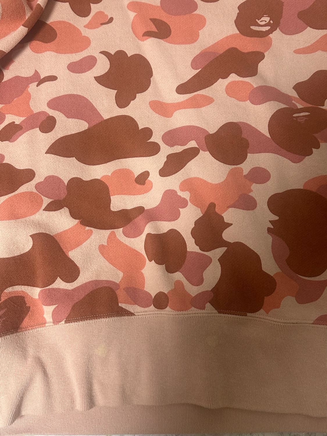 베이프 맨투맨 핑크 상품이미지4