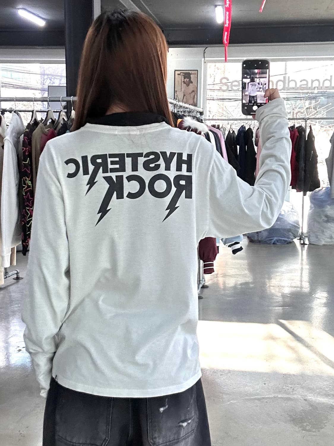 히스테릭글래머 Hysteric Rock 루즈 롱슬리브 상품이미지2