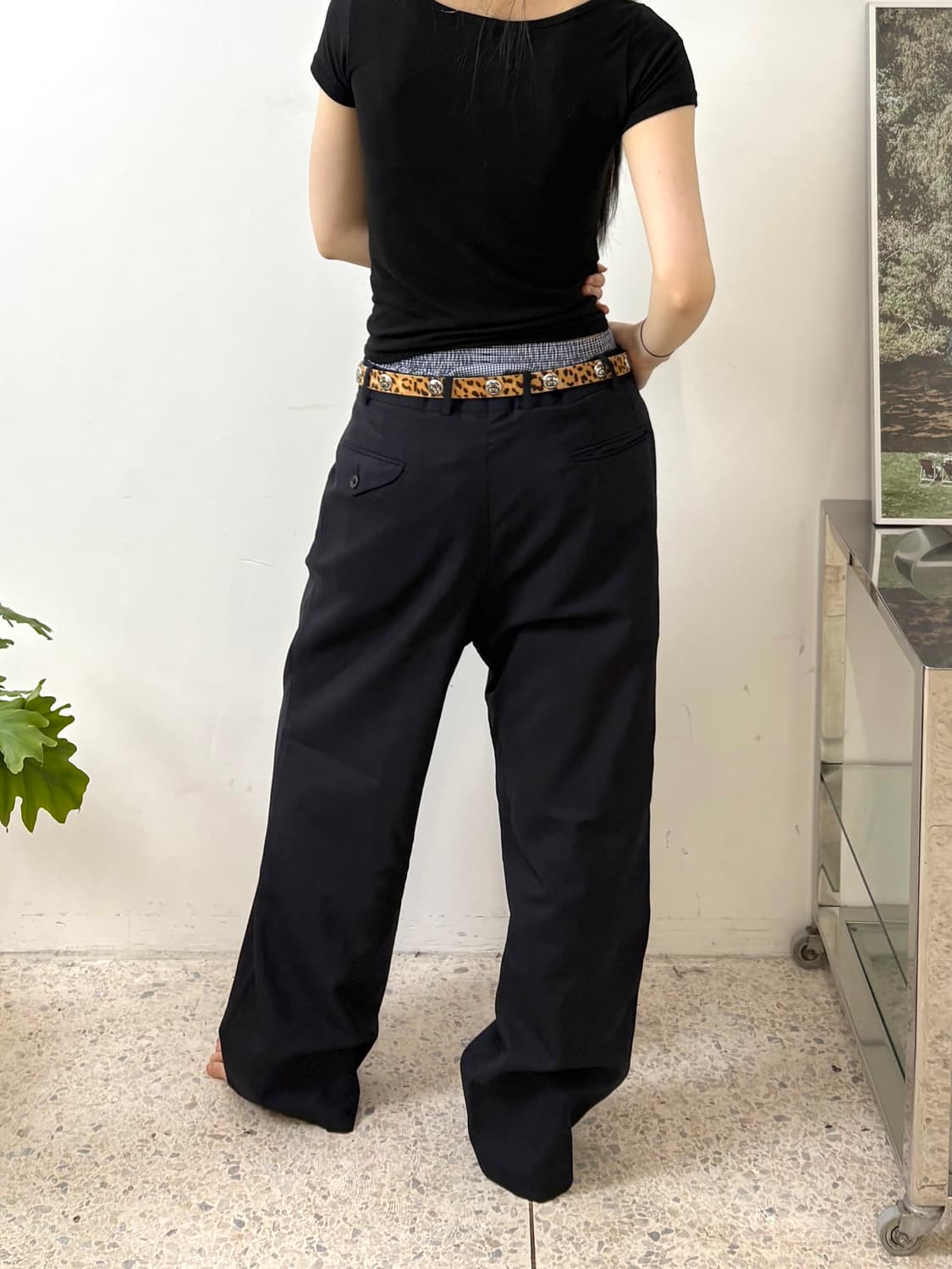 90‘s BURBERRY 투턱 슬랙스 상품이미지3