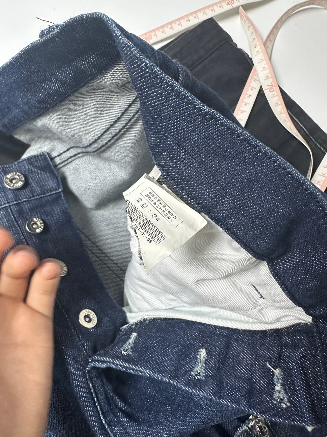 후드바이에어 zip logo 데님진 상품이미지3