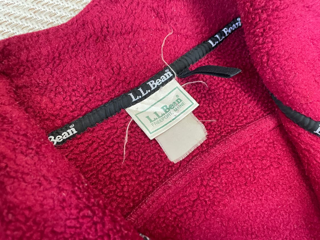 LL.bean 엘엘빈 레드 플리스 집업 J03326 상품이미지5