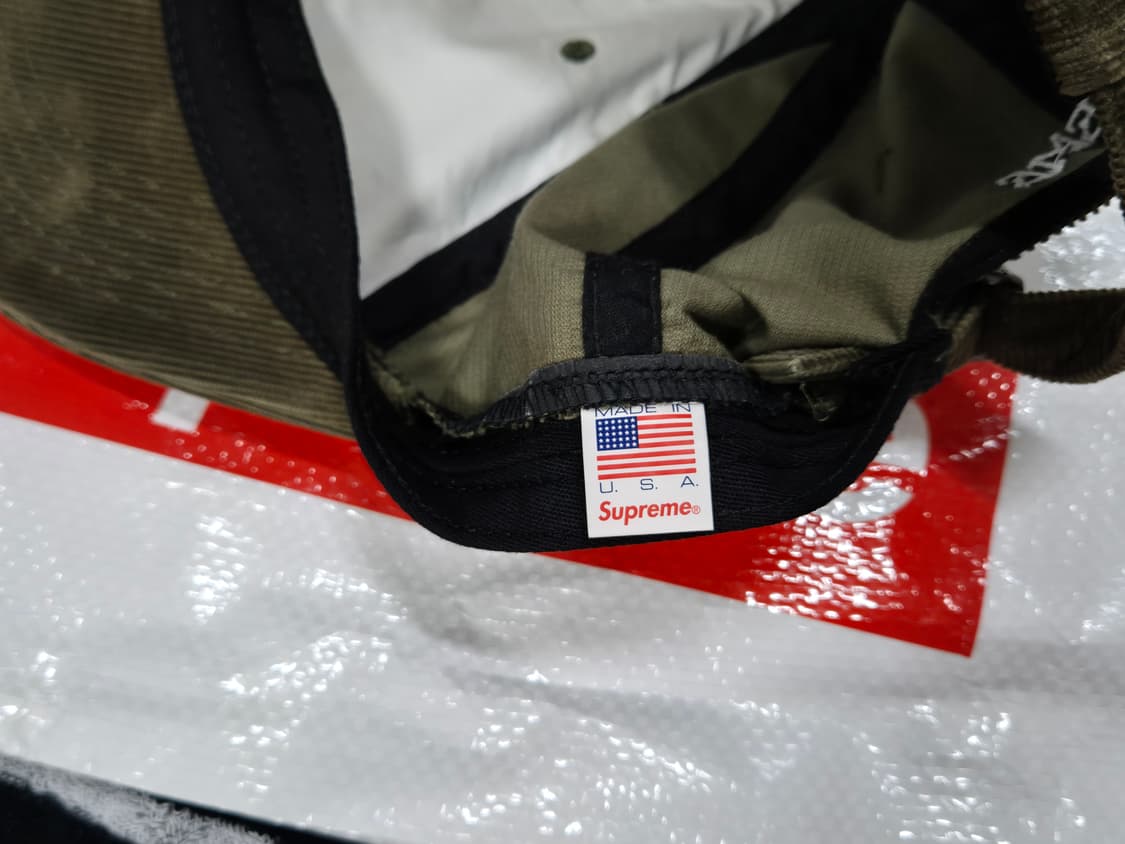 (os) 슈프림 코듀로이 S로고 캡 올리브 6패널 모자 상품이미지3