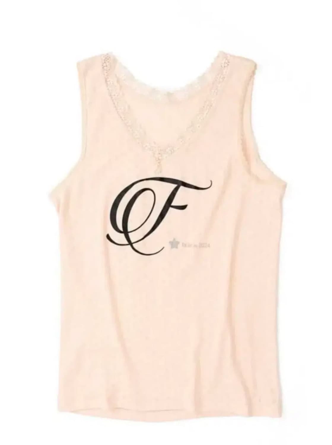 샵페어리 F letter lace sleeveless 상품이미지2