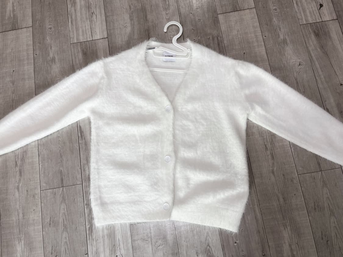 퍼 니트 가디건 상품이미지1