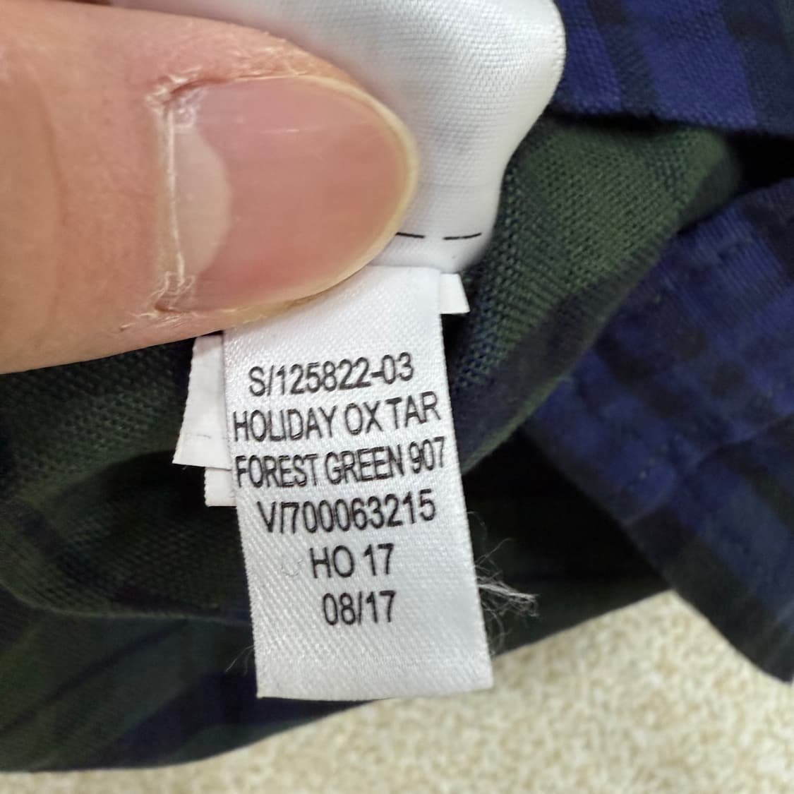 [L] GAP 갭 체크셔츠 1231T1 상품이미지4