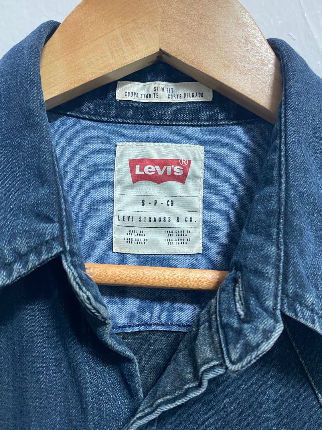 리바이스 데님웨스턴 셔츠 레드텝 S 상품이미지3