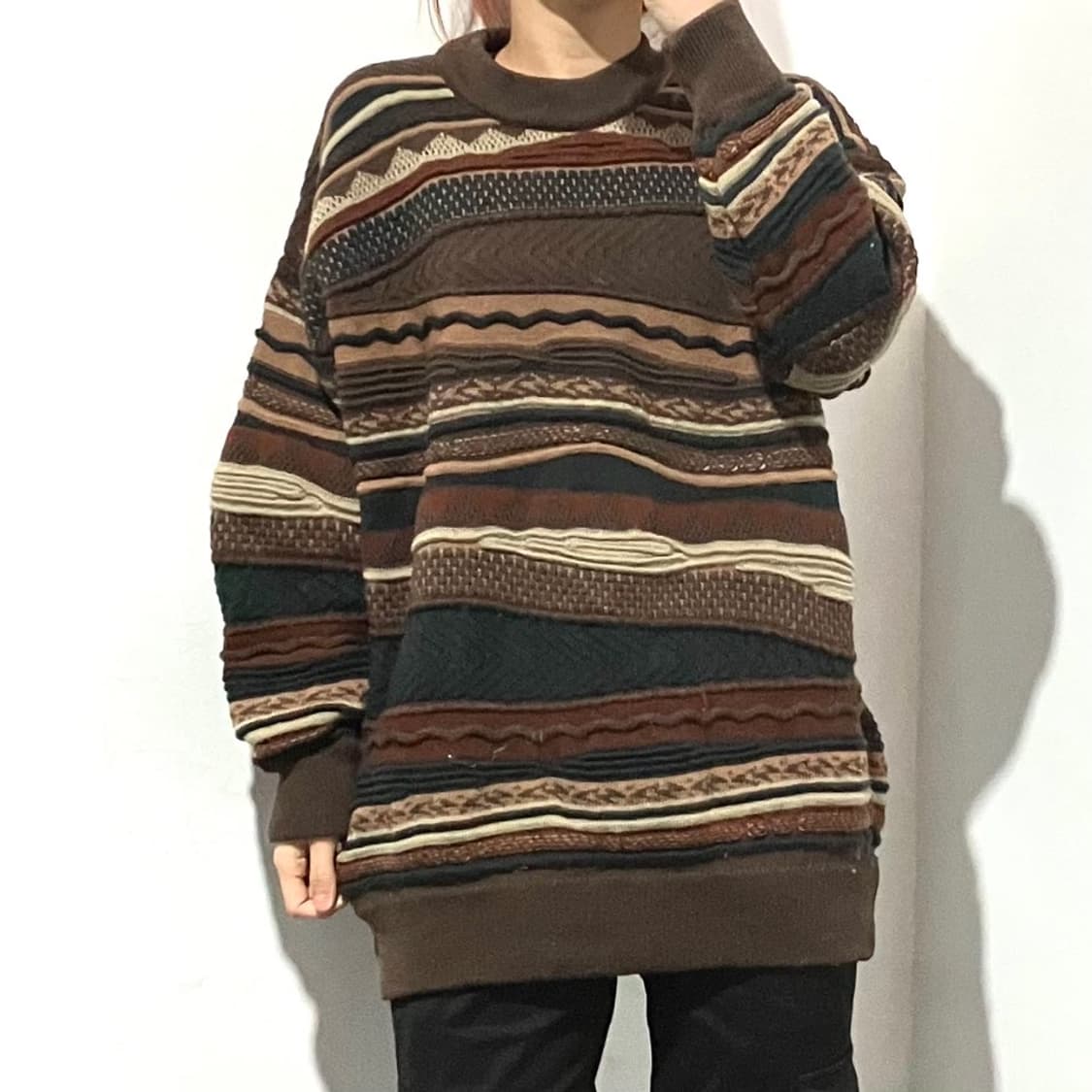 빈티지 케이블 니트 상품이미지1