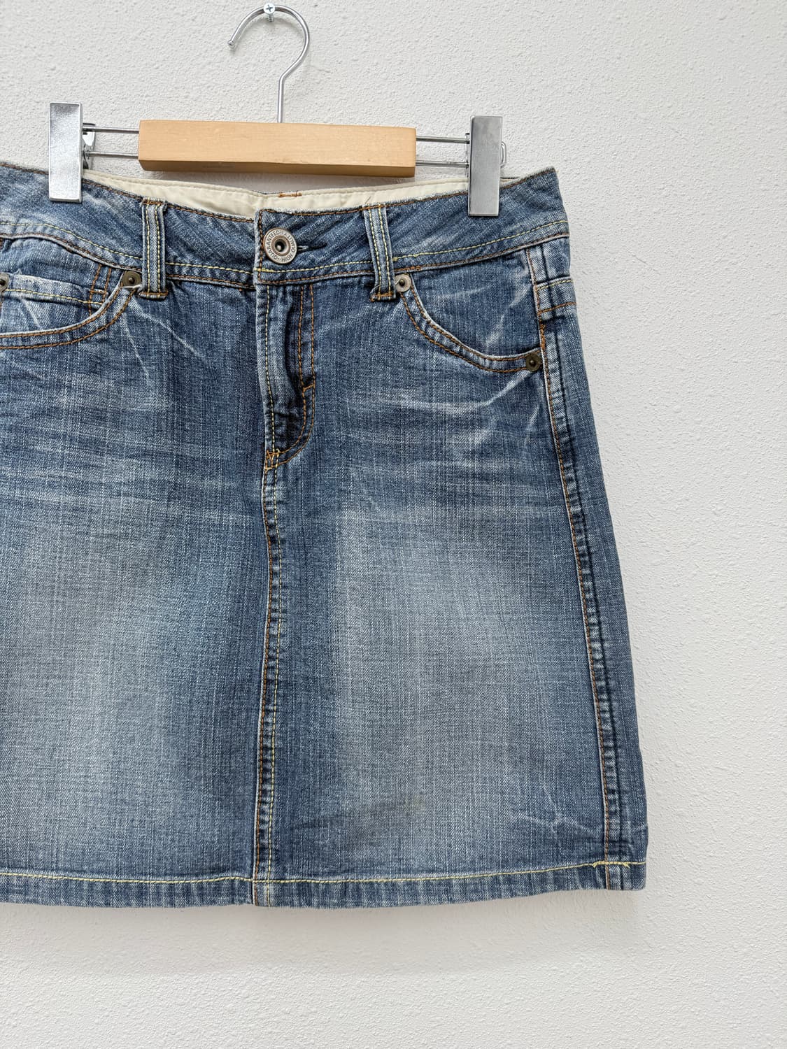 빈티지 데님 미니 스커트 상품이미지2