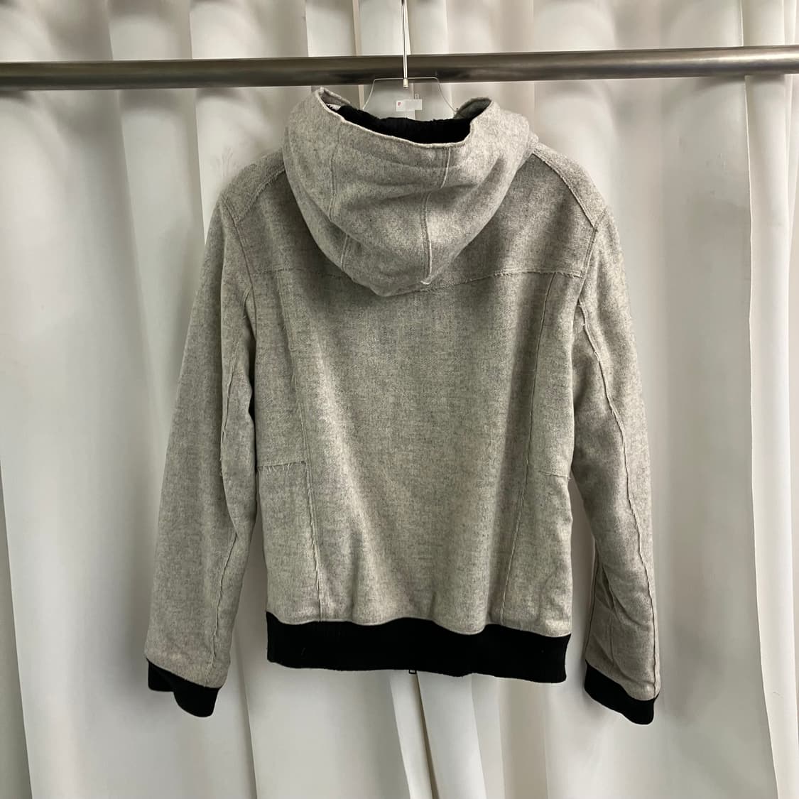 A|X 아르마니 익스체인지 그레이 쉐르파 라인 후드 자켓 S 상품이미지2