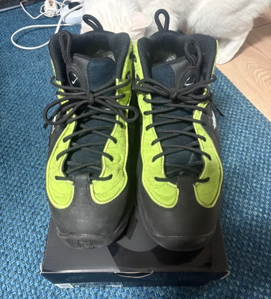 나이키 x 스투시 에어 페니 II 비비드 그린 265 상품이미지1