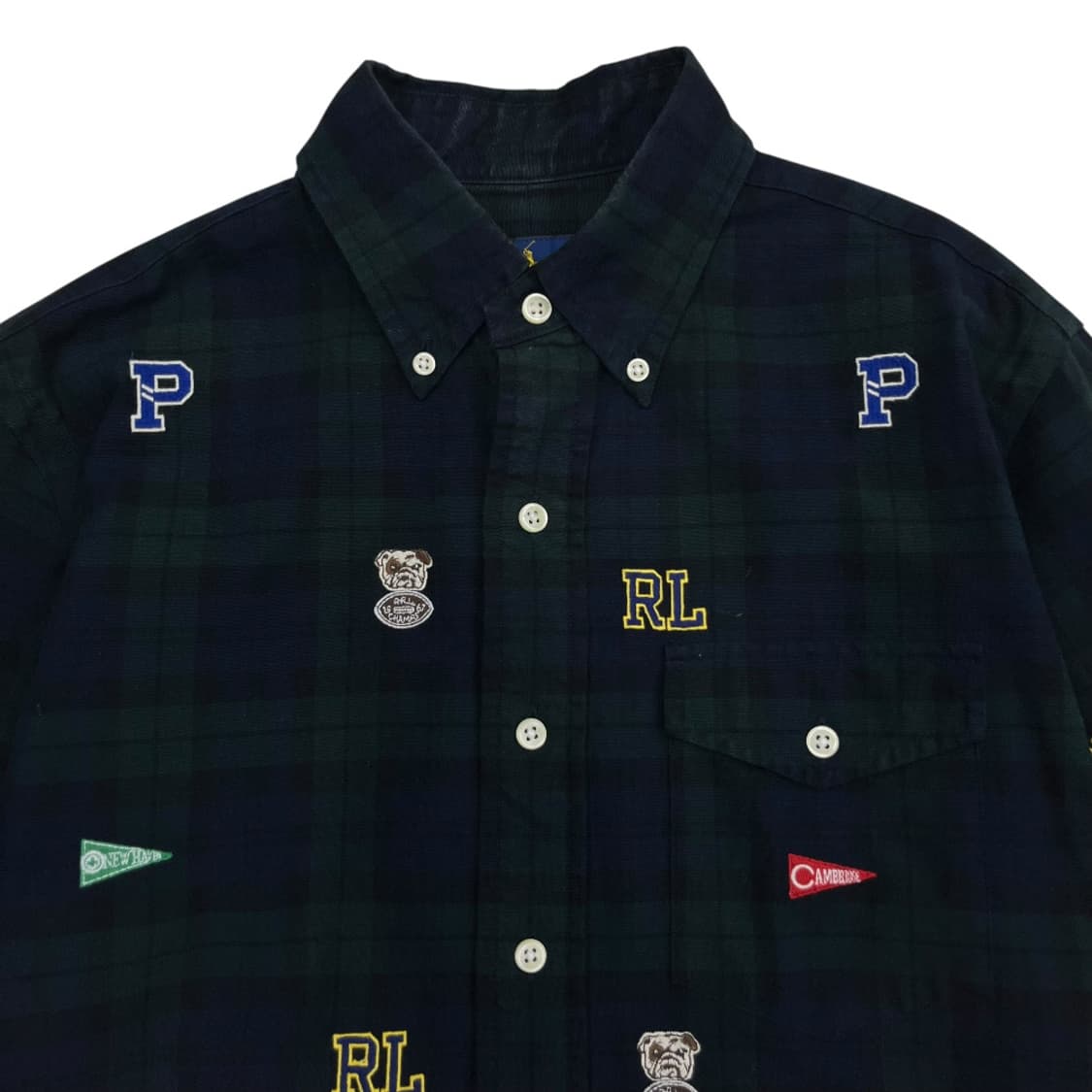 폴로 랄프로렌 자수패치 타탄체크 셔츠 S 상품이미지4