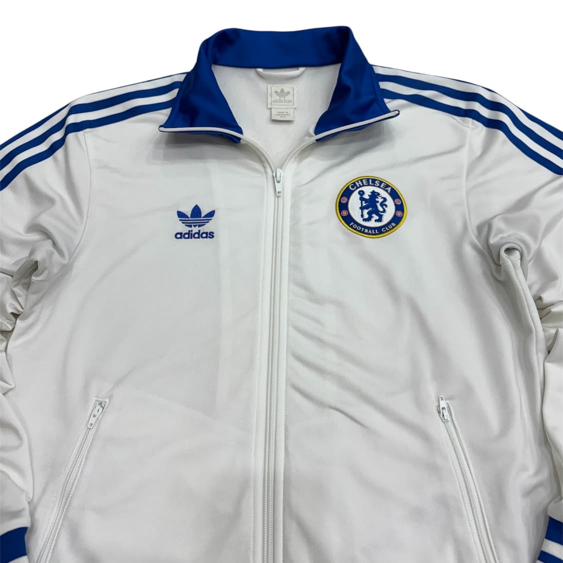 아디다스 첼시 화이트 트랙탑 축구 져지 집업 자켓 95 m 상품이미지3