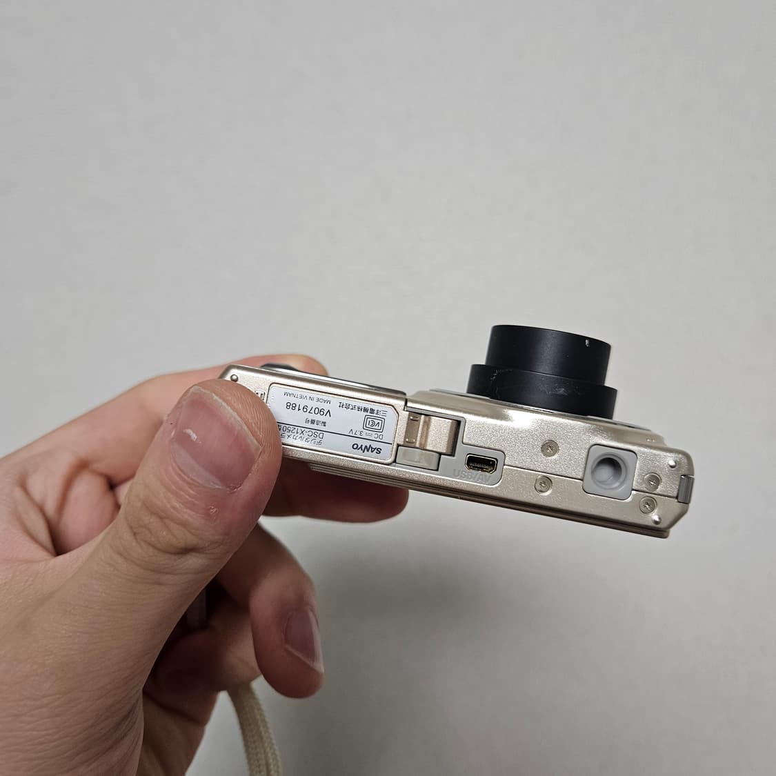 산요 작티 DSC-X1250 디카 샴페인 골드 색상 상품이미지3