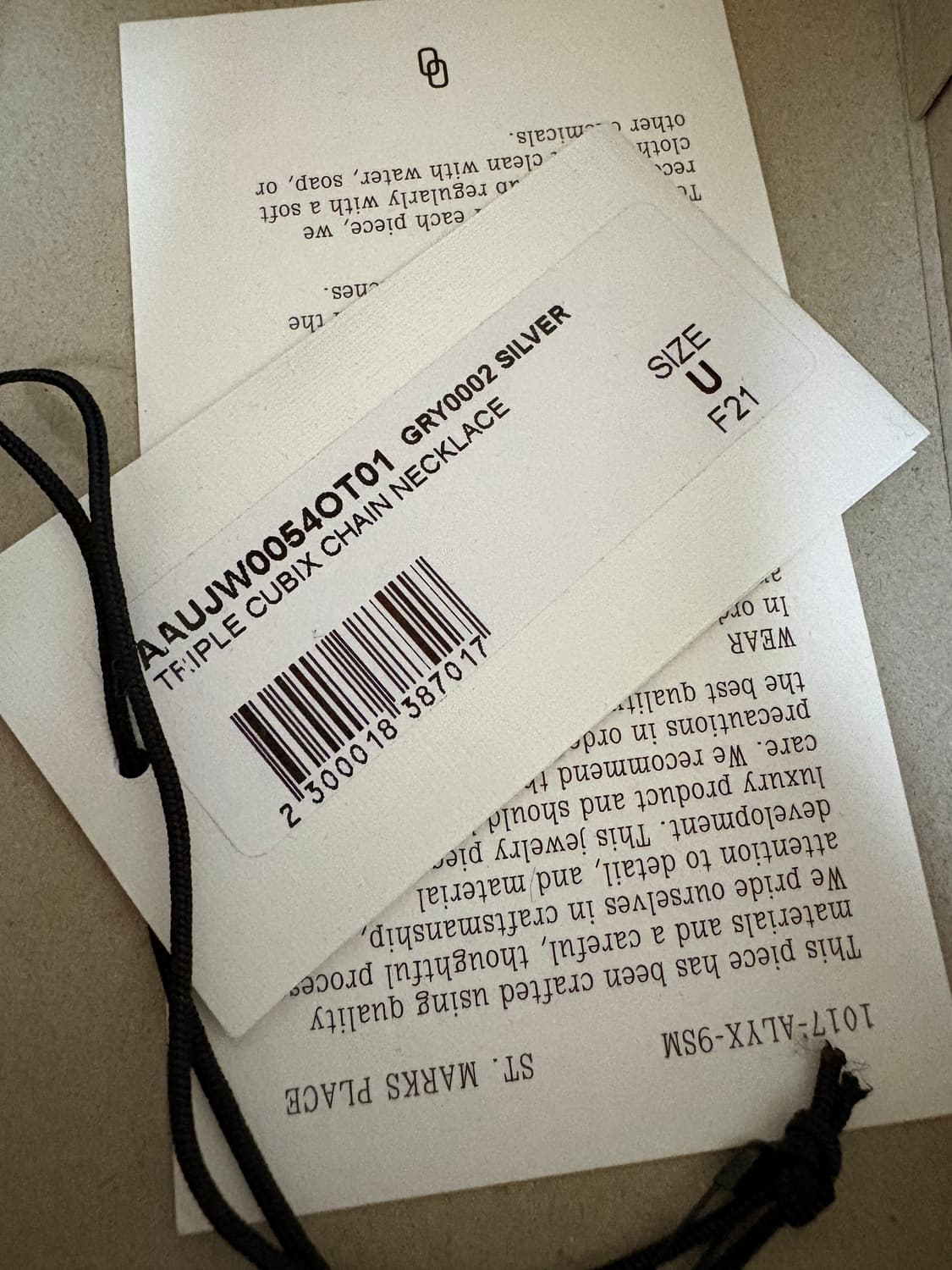  알릭스 체인 목걸이 상품이미지2