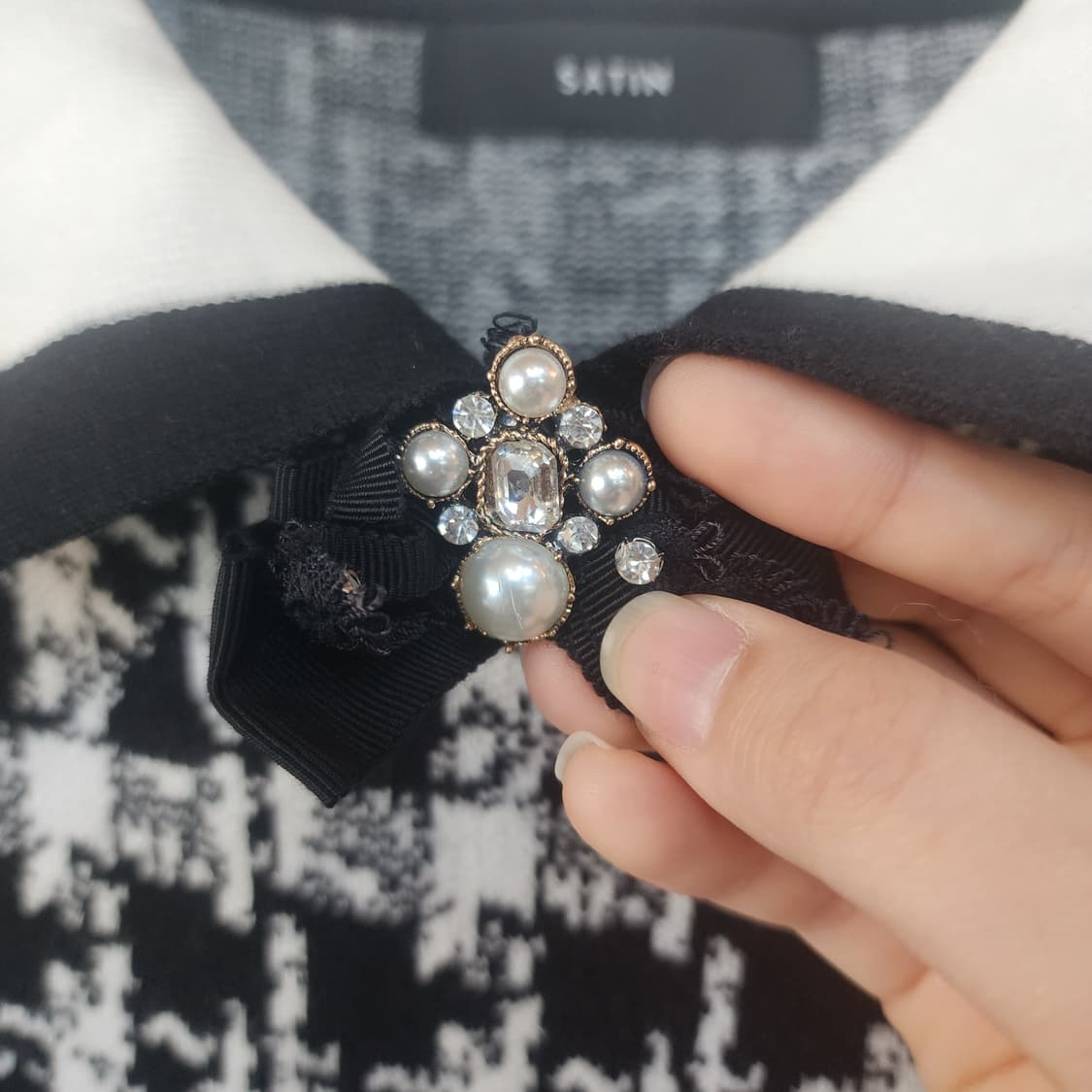 샤틴 하운드투스 체크 원피스 상품이미지4