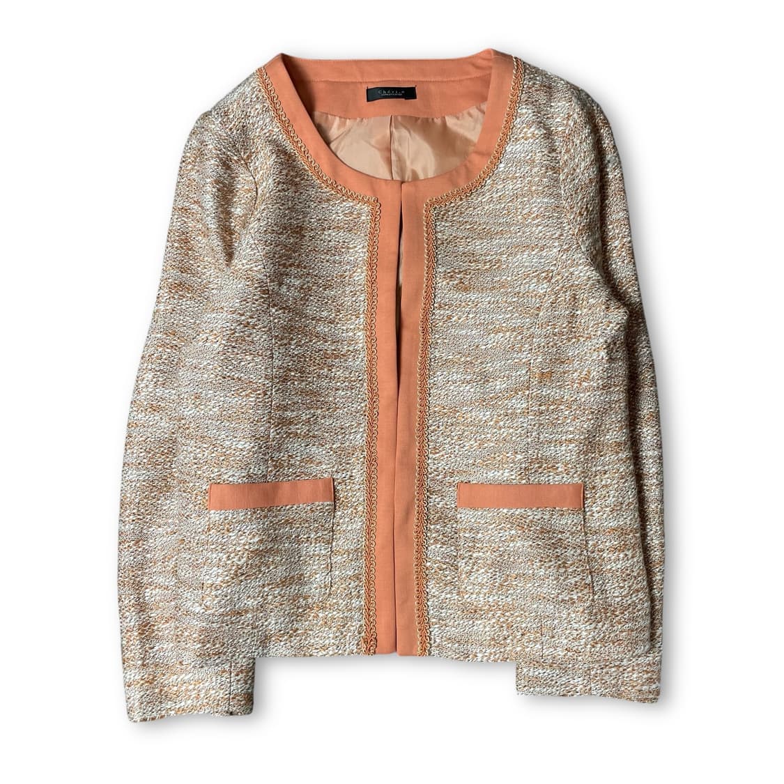 JPN 코랄 투포켓 트위드 자켓 L 상품이미지1