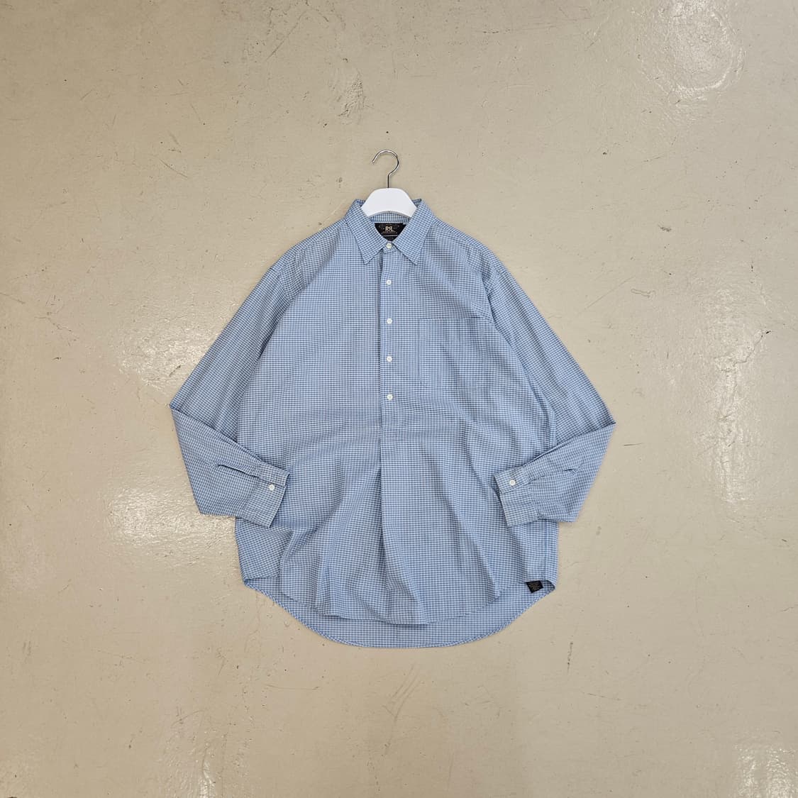 RRL DOUBLE RL 알알엘 더블알엘 풀오버 체크 셔츠 XL 착샷있음 상품이미지2