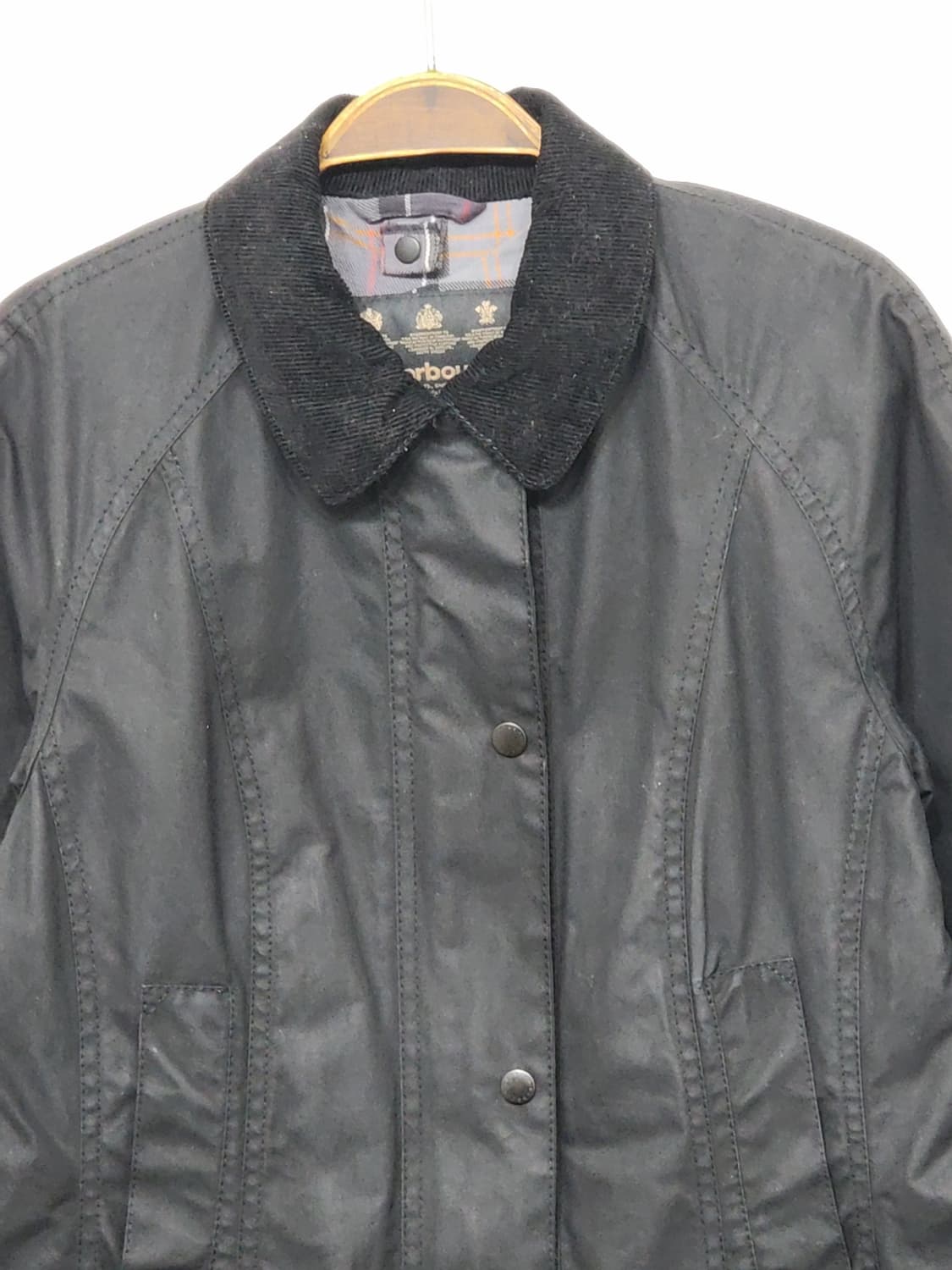 (M) 바버 비드넬 왁스자켓 블랙 왁싱점퍼 영국판  상품이미지2