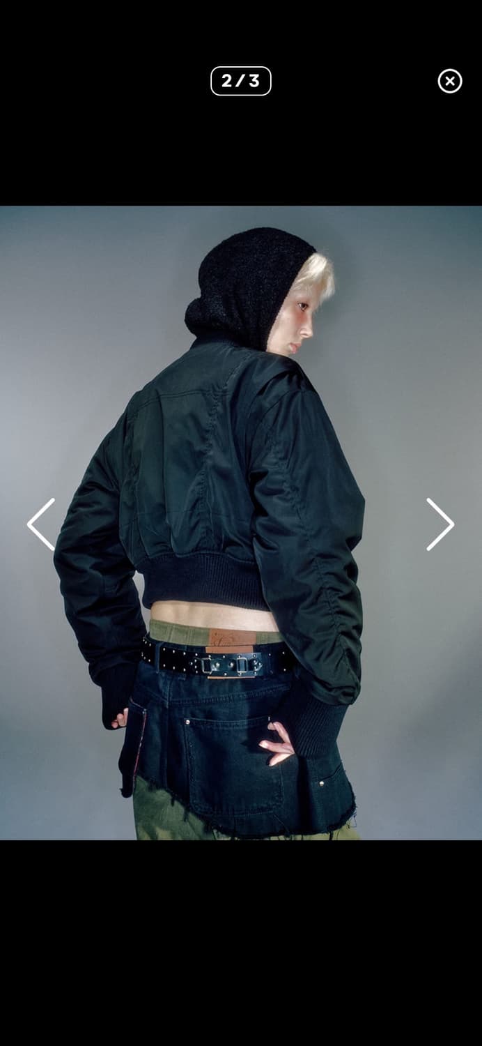 MELLY PADDED BOMBER BLACK 상품이미지2