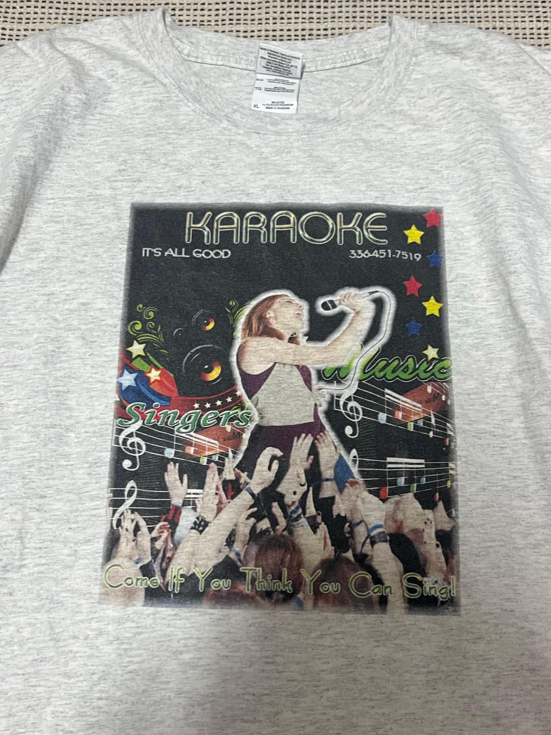 00s 빈티지 가라오케 티셔츠 상품이미지2