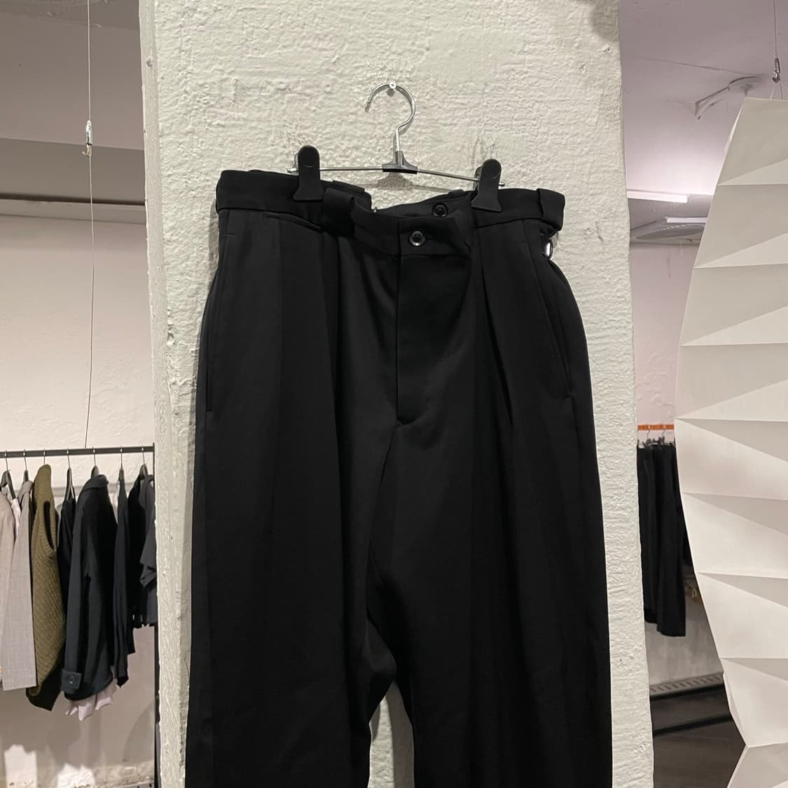 요지야마모토 뿌르옴므 개버딘 울 오버사이즈 슬랙스 상품이미지2