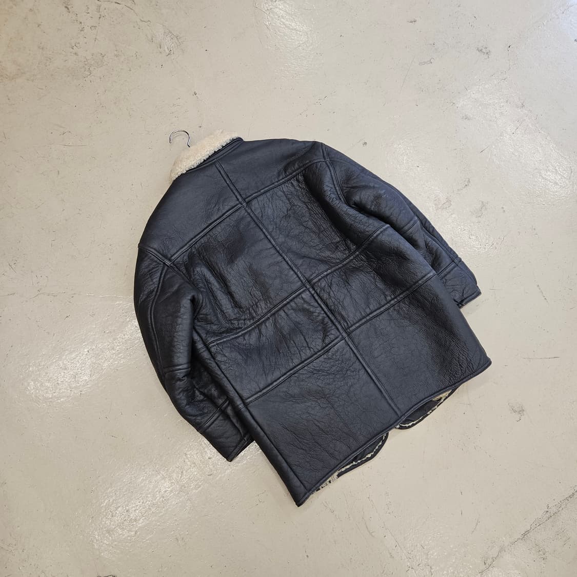 빈티지 쉽스킨 양가죽 자켓 무스탕 가죽점퍼 양털 M~L 상품이미지5