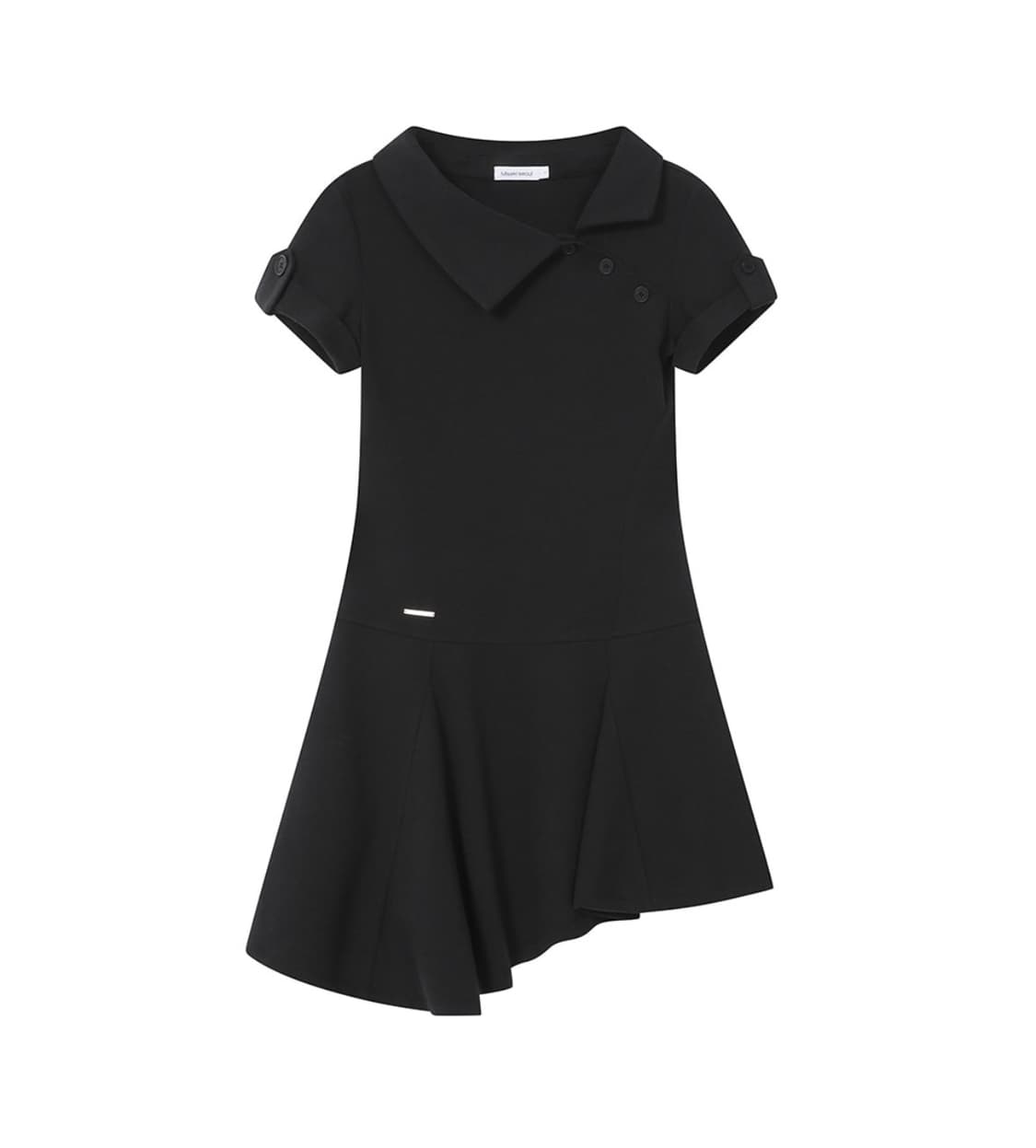 미세키 서울 슬래시 버튼 플레어 원피스 상품이미지1