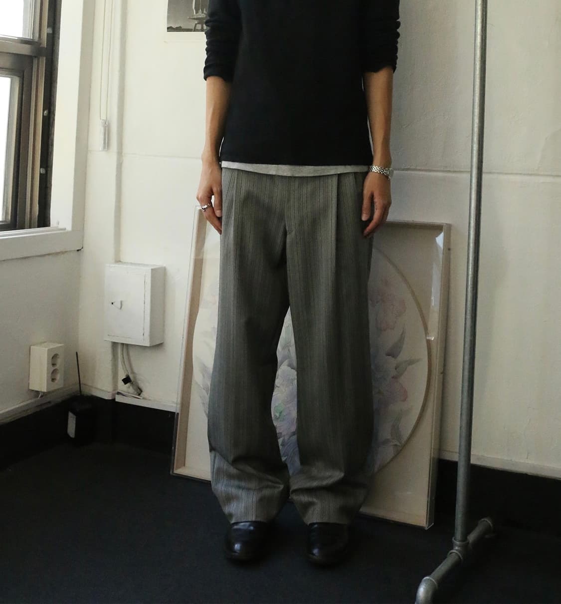 빈티지 핀스트라이프 트라우저  상품이미지1